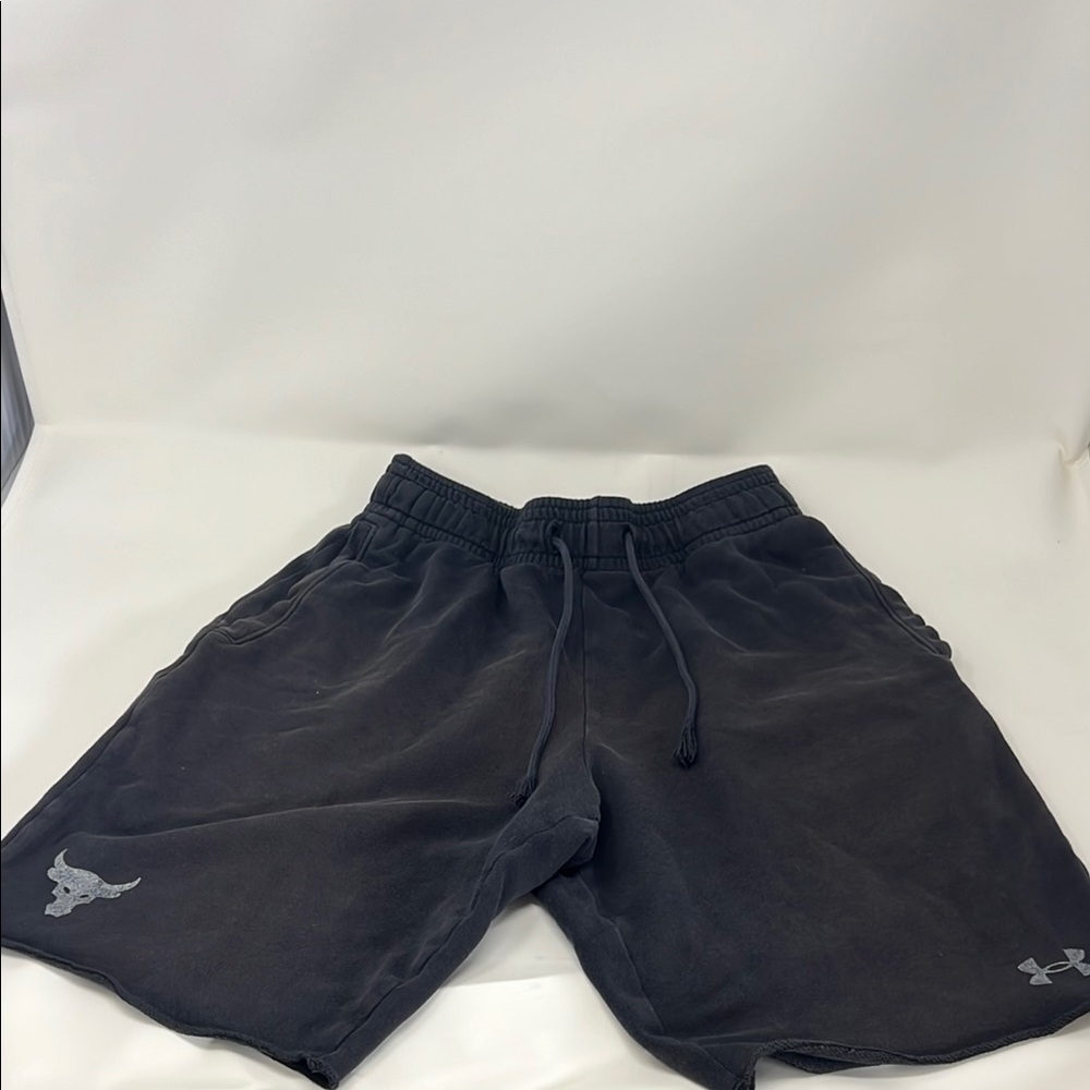 Under Armour Men's The Rock Black Athletic Sweat Shorts